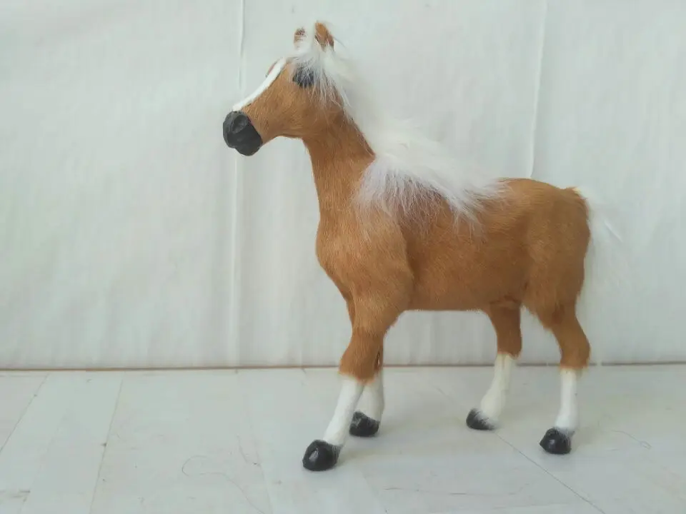 3 предмета в комплекте много моделирование лошадь игрушка смолы и мех новый лошадь Модель подарков около 22x24 см 1517