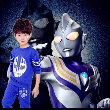 

Classical Altman Boys T Shirt 3 Sets Ultraman Spring Vest Outman Sport Pants Kids Clothing Children Clothes Set Spring Autumn