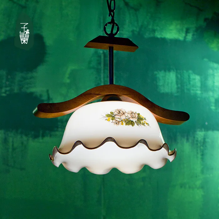 

EMS FREE SHIPPING Fashion pendant light rustic solid wood fashion vintage pendant light bar counter lamps
