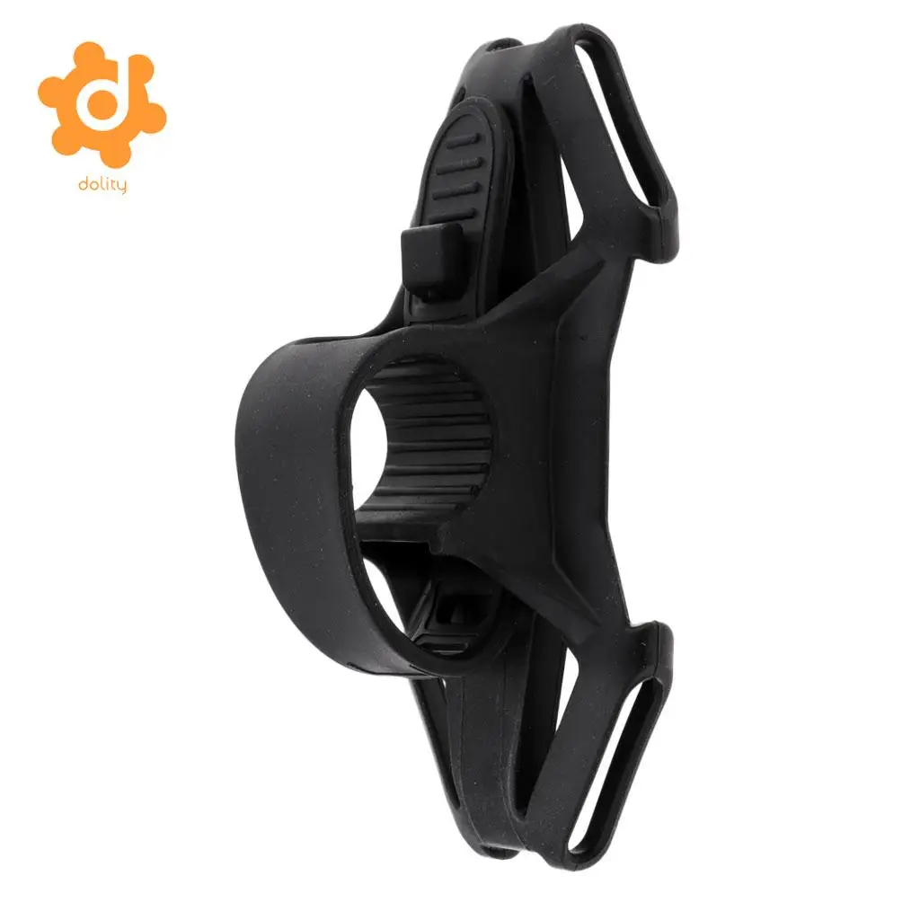 Silicone Motorcycle Bike Bicycle Handlebar Phone Mount Holder Bracket Rack GPS Case Works for 4-6 inch Smartphones 
