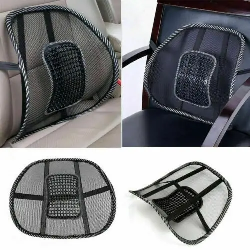 Mesh Lumbar Back Support Cushion Seat Posture Corrector Home Car Office Chair Back Protection Cushion