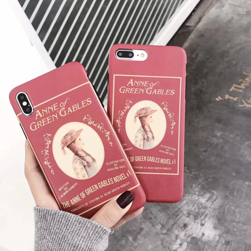 

Retro literary beauty girls pattern phone case for iphone cover X XR XS case silicon for coque iphone 7 case for iphone 8 plus