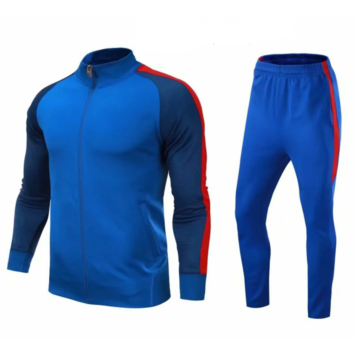 men's football training suit jacket football suit training shirt sports pants jogging uniform custom jacket