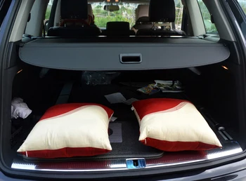 

Aluminium alloy + Fabric Rear Trunk Security Shield Cargo Cover For Audi Q7 2007 2008 2009 2010 2011 2012 2013 2014 2015 2016-17