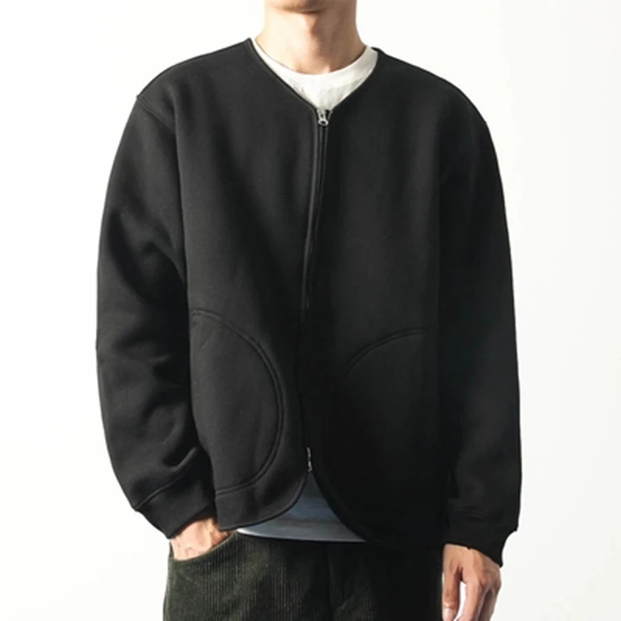 

Smart Casual Mens Jackets Fleece Stylish Sweatshirt Jacket Men Japanese Streetwear Fall Fashion Unisex Chaquetas Hombre Outwear