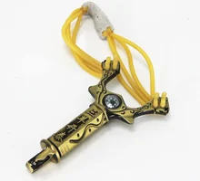 Free Shipping Metal Slingshot Shot Brace Catapult With Rubber Band For Outdoor Hunting Shooting Sports Entertainment