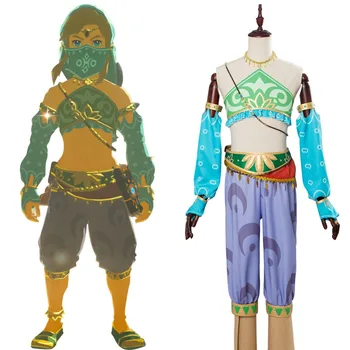 

Game The Legend of Zelda Cosplay Breath of the Wild Female Zelda Link Gerudo Cosplay Costume Costumes Halloween Cosplay