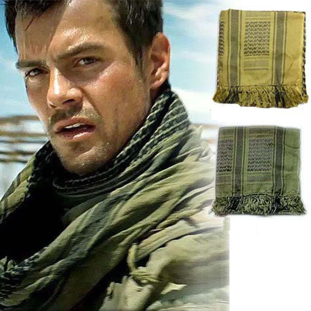 

Military Shemagh Army Desert Keffiyeh Arab Scarf Shawl Neck Cover Head Wrap