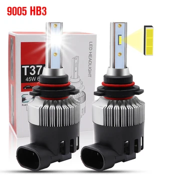 

1pair 45W 9005 HB3 LED Car Headlight Bulbs 6000LM 6500K White CSP chip IP65 Waterproof Auto Front Headlamp Fog Lights DC 9-36V