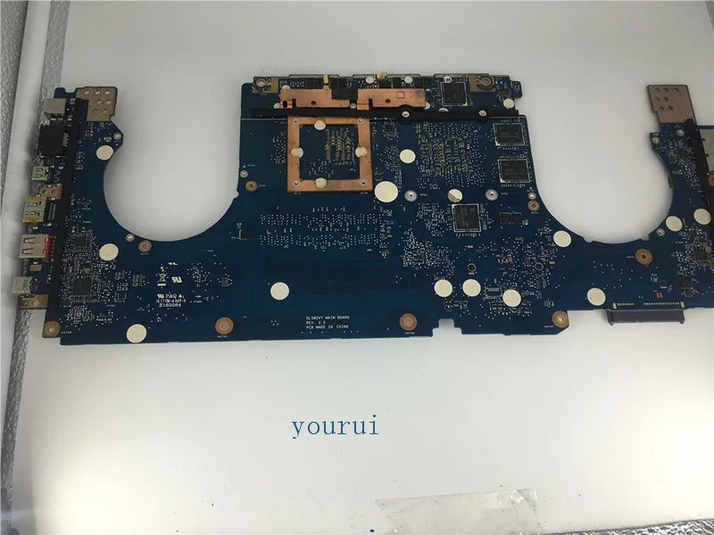  yourui FOR ASUS GL502VY GL502VS Laptop Motherboard W I7-6700H CPU Mainboard GTX980M GPU DDR4 REV2.2
