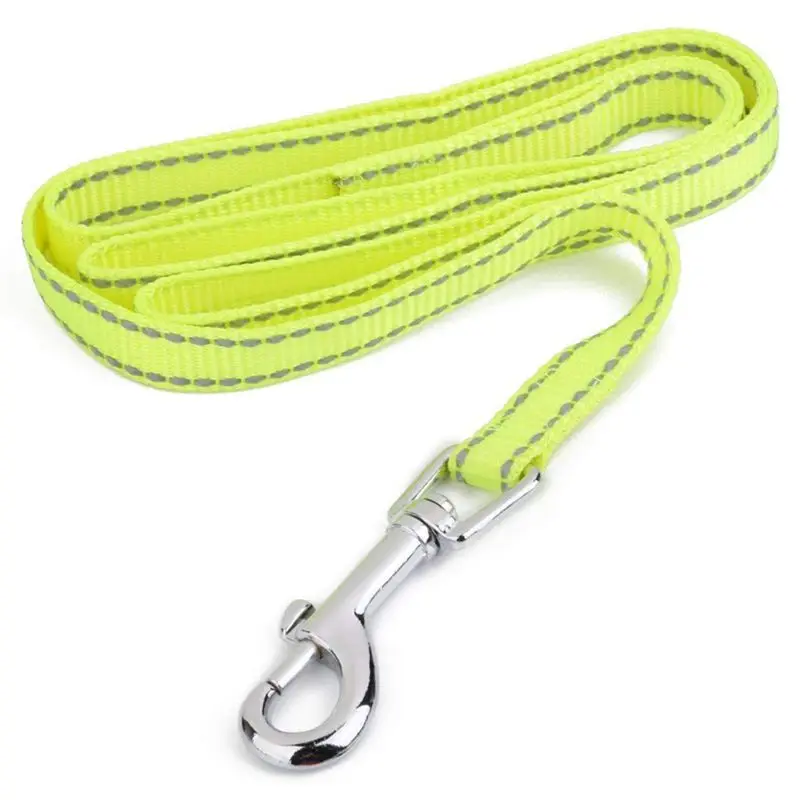 

Reflective Lining Pet Dog Lead Leash with Clip (2cm, Yellow)