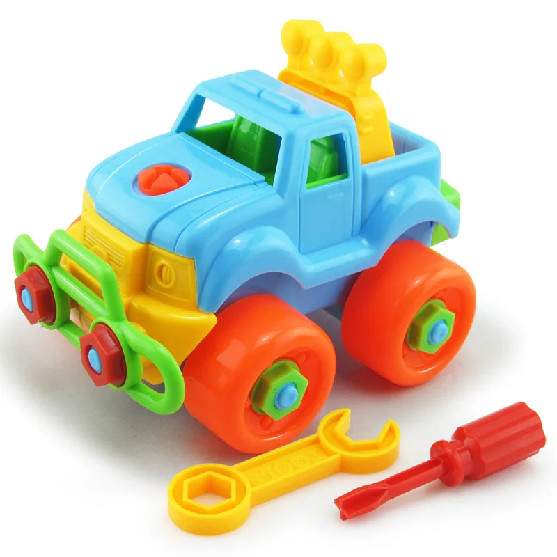 

New Removable Children Puzzle Toys constructor Plastic Motorcycles is good it Early Education DIY Screw Nut Assembly toy for kid