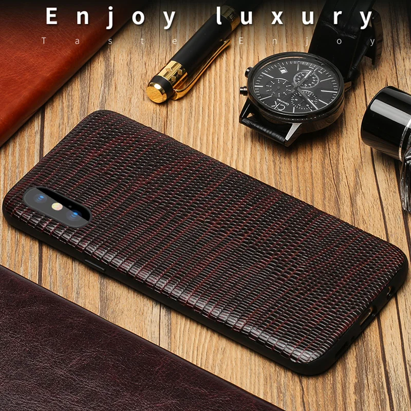 

LANGSIDI Genuine leather case cover for iphone 7 plus 6s 6 8plus Shockproof soft edge protective for apple iphone XS MAX X XR
