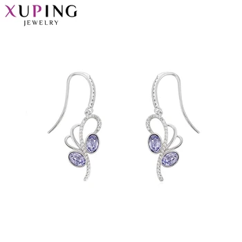 

11.11 Xuping Jewelry New Earrings Flower Shaped Colorful Crystals from Swarovski Merto Style Christmas Gift Women S141.10-94700