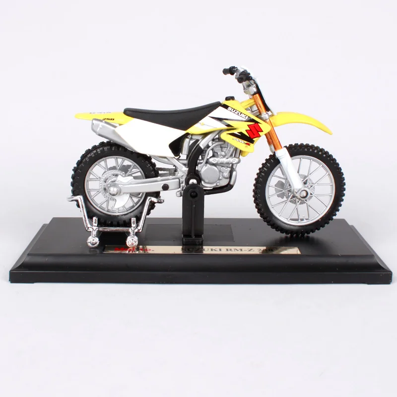 1:18 SUZUKI RM250 RMZ250 model motorcycle Motocross dirt bike toy Diecast Toys 