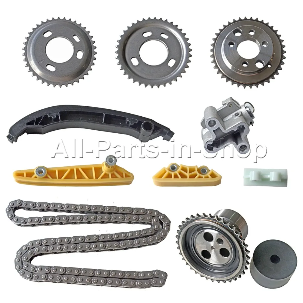 FOR 2006 FORD TRANSIT TIMING CHAIN KIT 2.4 RWD MK7+GEARS CHAIN GUIDES TENSIONER TTC2.4 in