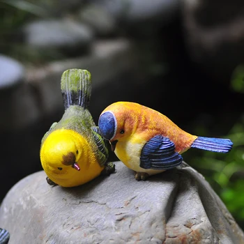 

balcony decoration accessories aisle Home Furnishing resin handicraft ornament lovely bird ornaments simulation thief