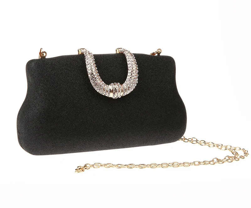 NewBlackWomenBagHandbagBridalWeddingEveningBagClutchShoulderBagPartyPurseMakeup