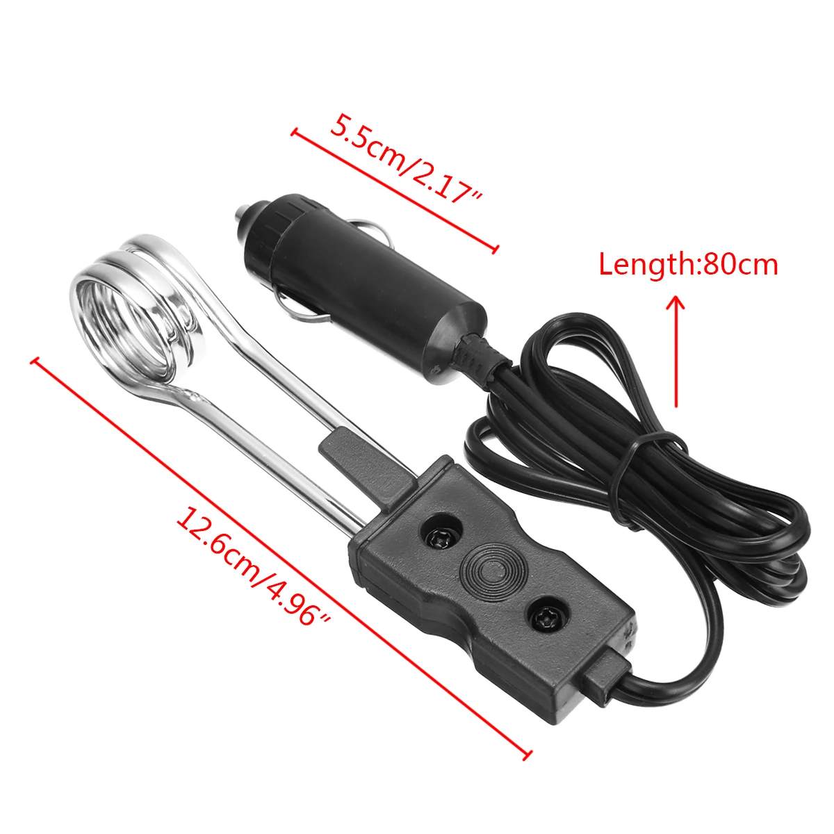 MAYITR 12V Portable Safe Car Immersion Heater Electric Water Coffee Heater Boiler Car Electronics Heating Tools