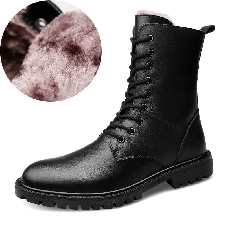 

High Quality Genuine leather Autumn Men Boots Winter Waterproof Ankle Boots Martin Boots Outdoor Working Boots Men Shoes.