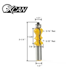 Xcan 1 шт. 1/2 сверло из твердого сплава карбидная Концевая фреза Фрезерный резак для дерева обрезные ножи