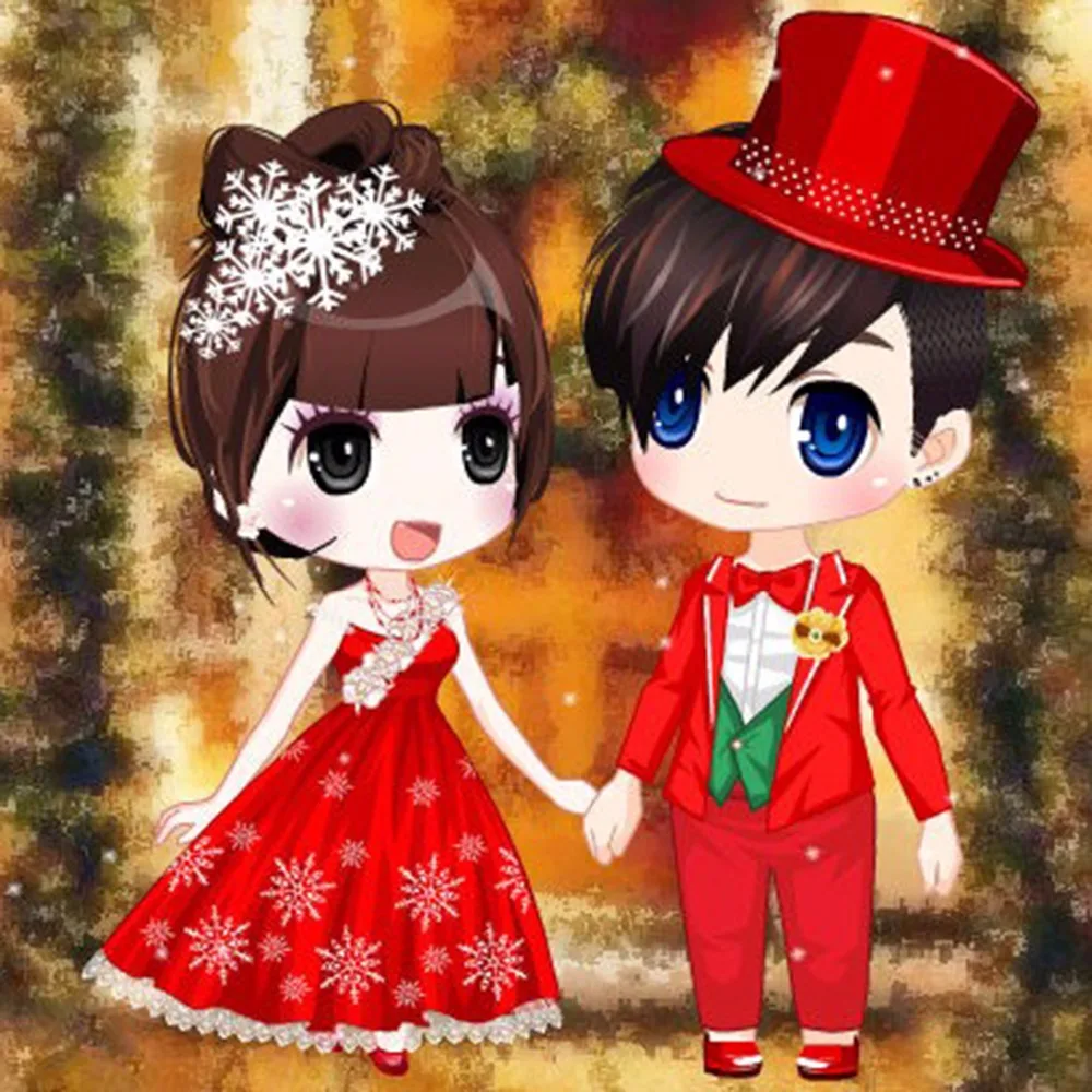 Beautiful bride, wedding, diamond embroidery, diy diamond painting