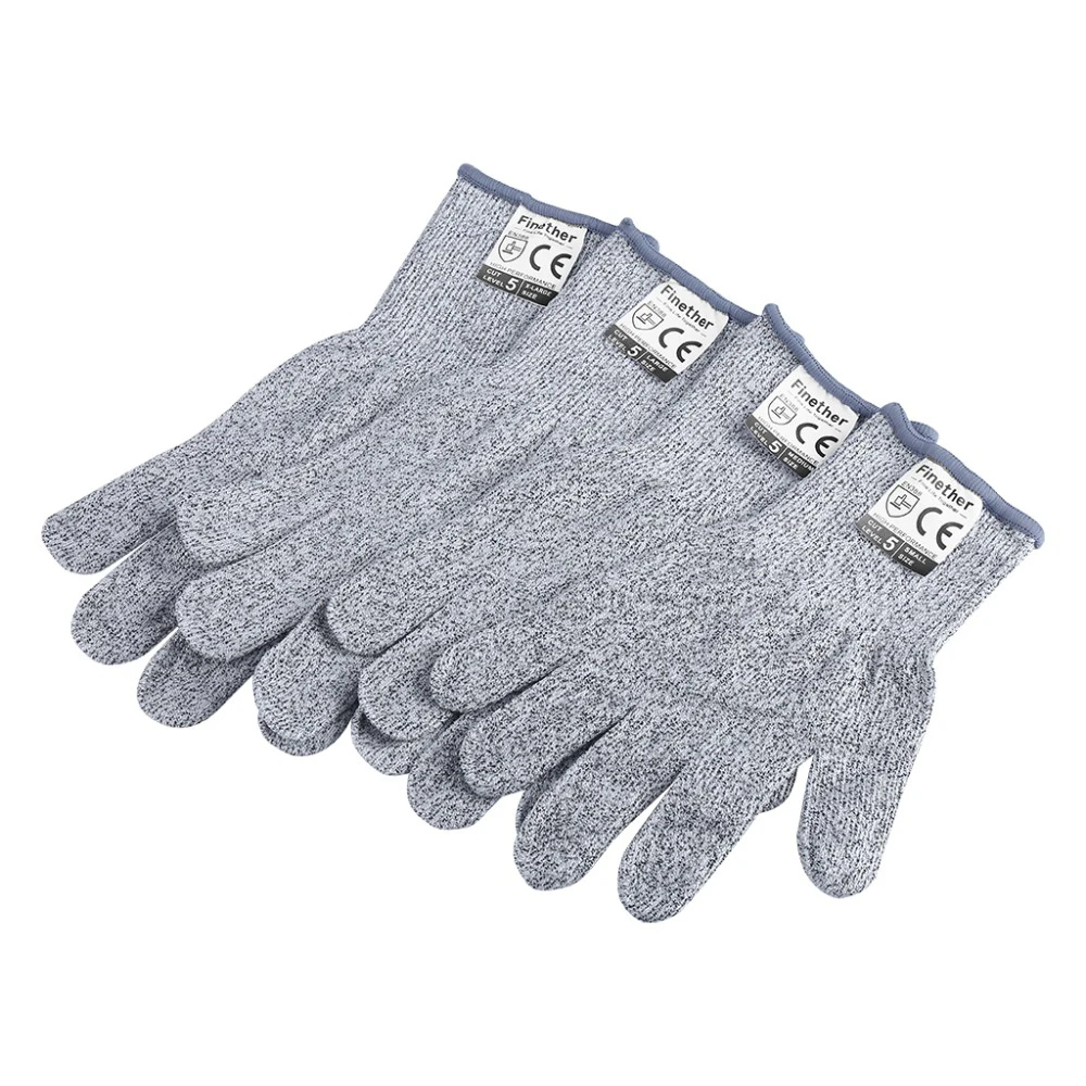 1 двойные/Обрезанные перчатки EN388 5 рабочие защитные перчатки износостойкие защитные перчатки с защитой от порезов