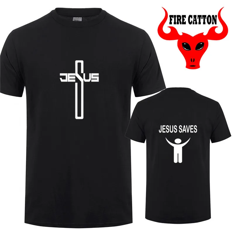 

Jesus T Shirt Christ Christian Religion Faith Bible Catholics Gift T-Shirt Jesus saves TeeChristian church youth Worship clothes