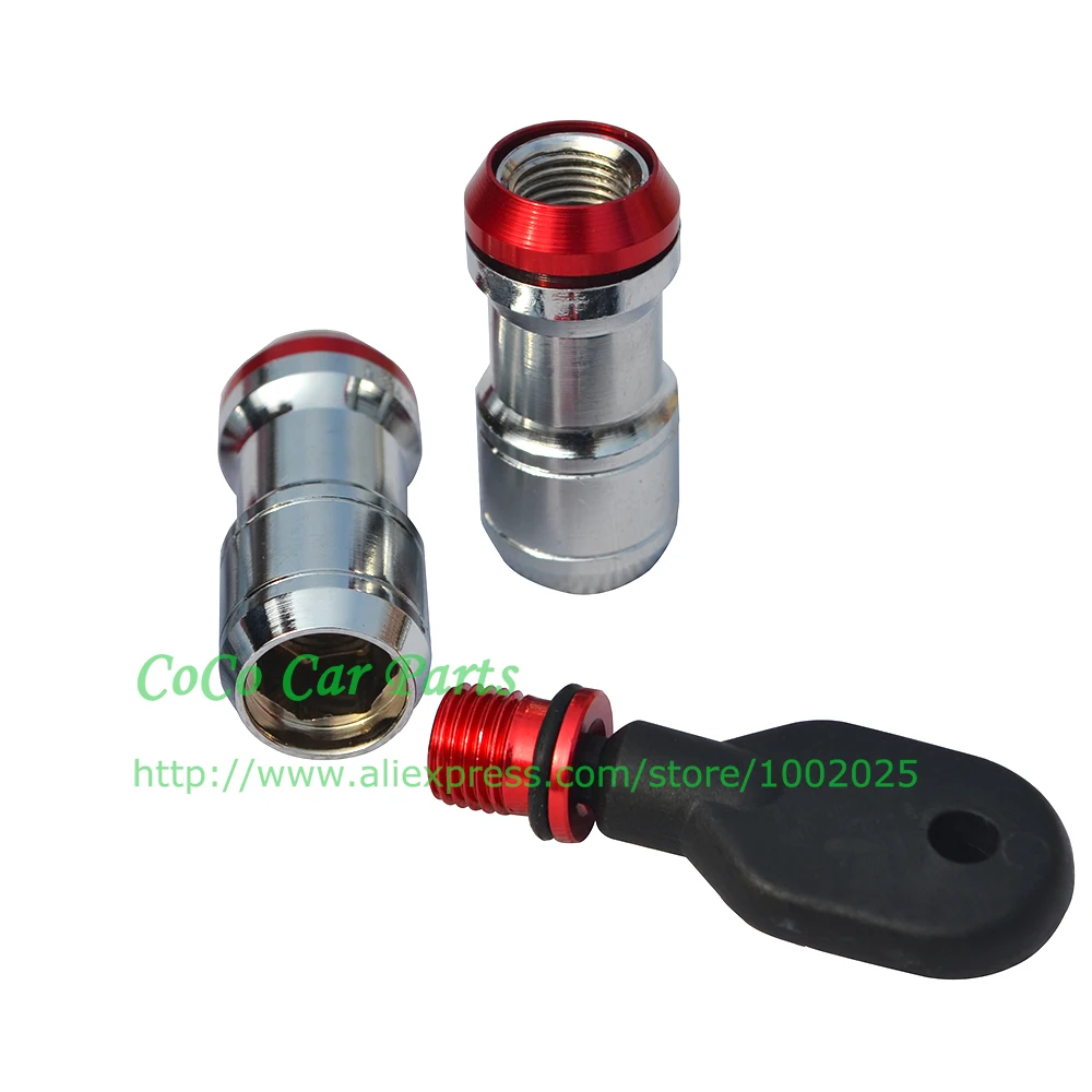Red volk wheel lug nut (2)