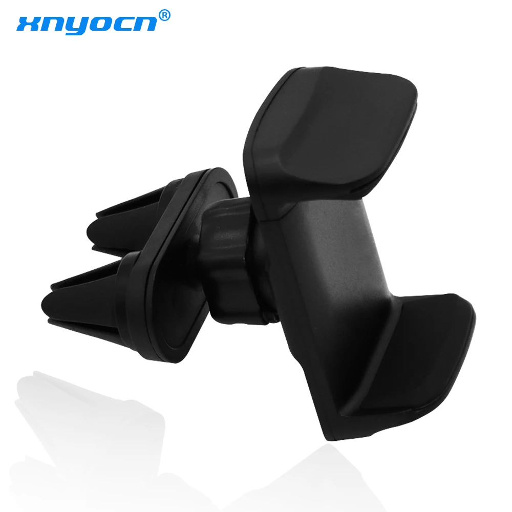 Universal Car Phone Holder with 360° Rotation and Double Mount Clips