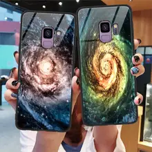 Закалённое Защитное стекло для samsung Galaxy S9 S8 S10 плюс Примечание 8 9 Lite силиконовая крышка для Galaxy Note8 чехол для телефона ЗВЕЗДА пространство покорить