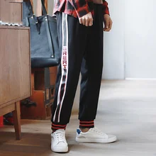 2019 New Year hot men's sports men's jogging sports pants high waist pants letter printing breathable elastic hem movement