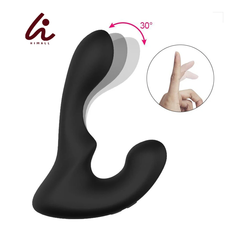 HIMALL 2*9 Mode 30 Degree Rotating Vibration Male Prostate Massager G-Spot Stimulate Vibrator Butt Plugs Anal Sex Toys For Men |