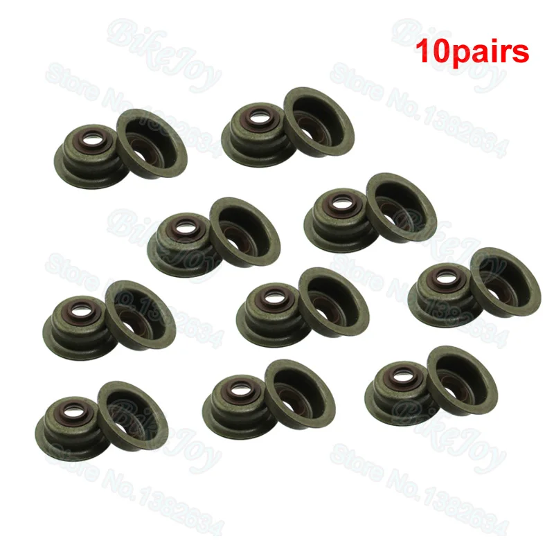 10pairs/pack Valve Stem Seals For GX120 GX160 GX200 Generator Lawn