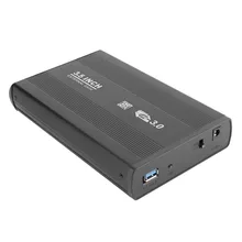 3,5 дюйма жесткий диск Внешний корпус HDD корпус USB 3,0 SATA HDD Box 100-240 V серебристый, черный