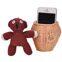 1 шт. 10 см Мистер Бин Мишка кулон телефон брелок животных мягкие плюшевые игрушки, коричневый рис Кукла Детский Рождественский подарок