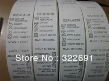 

size 2*8 100% polyester care labels in stock /non-woven fabric garment label in stock free shipping