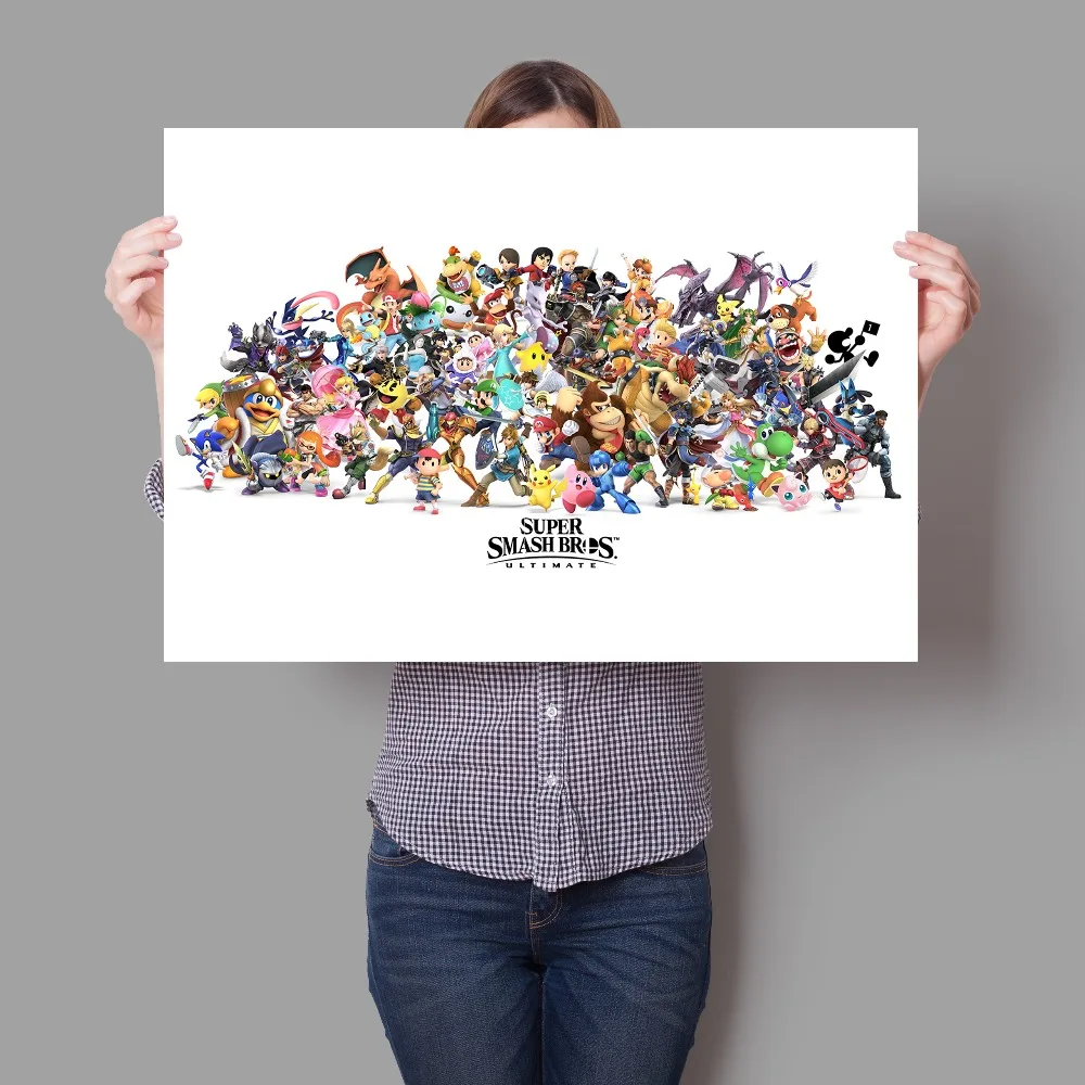 

Classic Video Game PS4 Characters Wall Sticker the For Kids Room Art Decor Boy Room Wall Decals Poster canvas painting ZS17