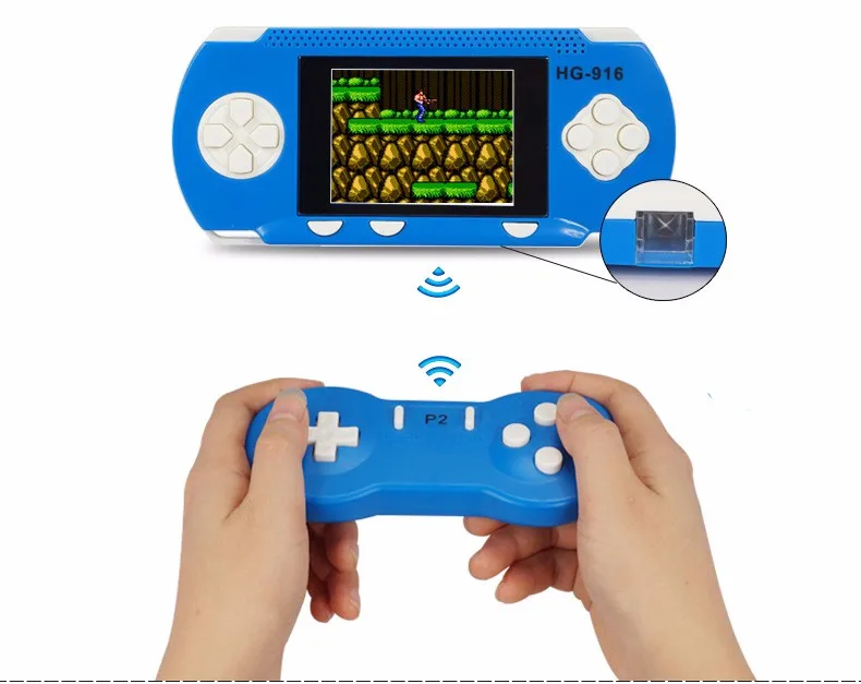 Портативная детская портативная игра может поддерживать два игрока видеоигровые приставки сотни классических игр двойная игра с Wifi геймпад
