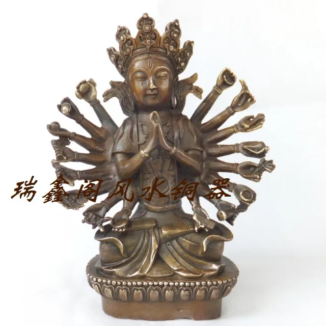 

Bronze statue copper bodhisattva decoration apotropaic