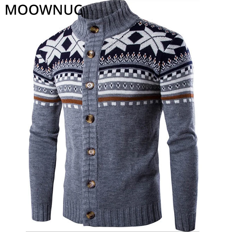 

Cardigan Male Fashion Sweater Personalit Cotton Smart Casual Autumn Slim Keep Warm Modish Homme Cardigan Men Sweater MOOWNUC MWC
