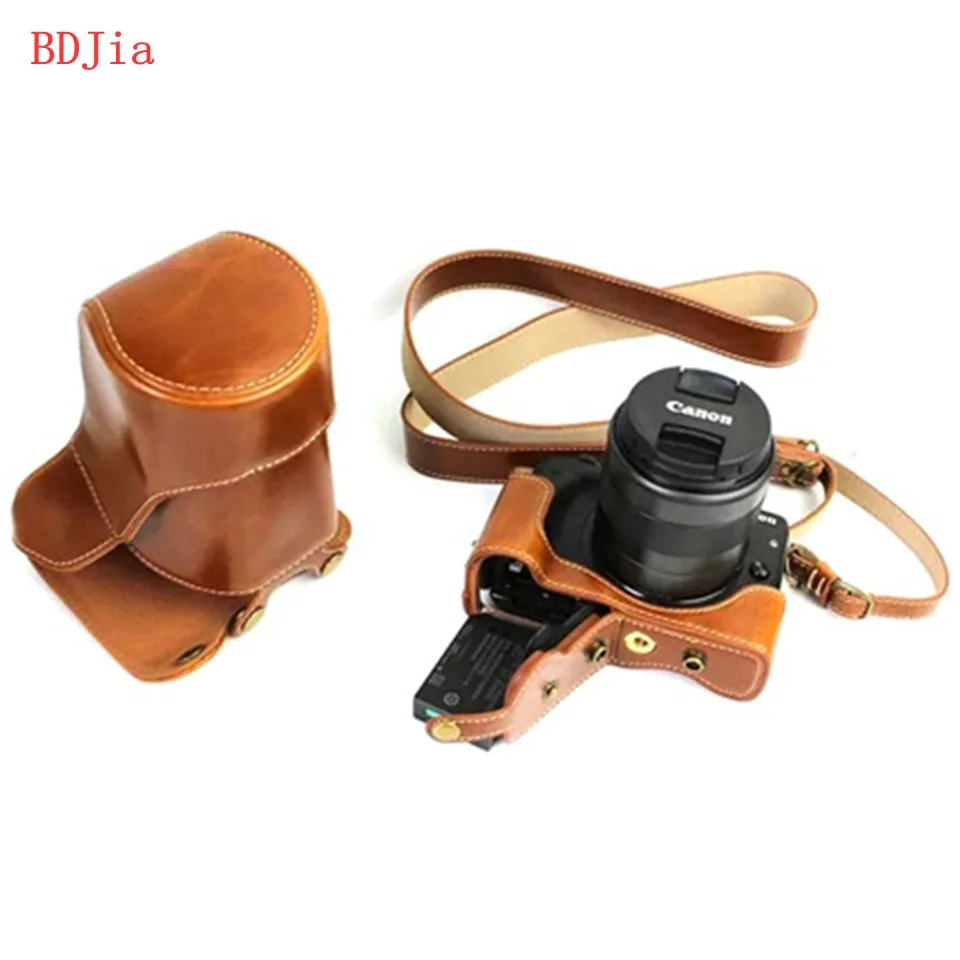 Buy New Luxury Leather Camera Case For Canon EOS M3