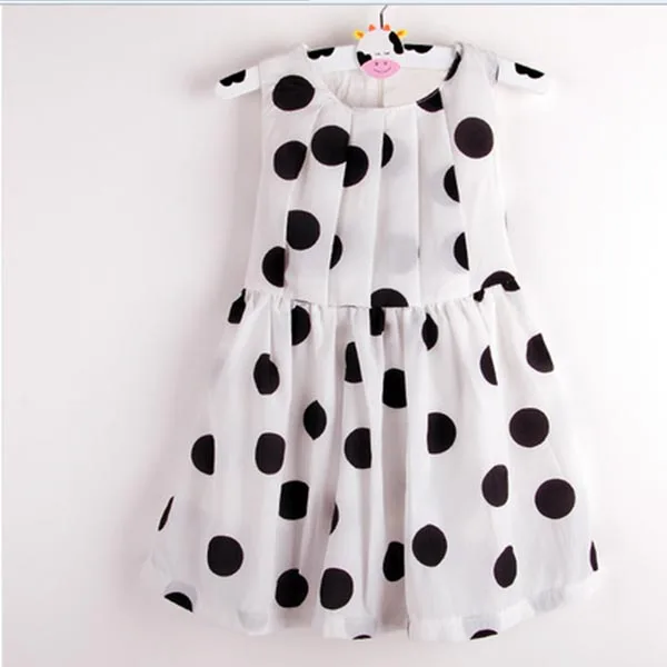 

Summer Baby Girls Dress White Blue Dots Chiffon Bow Baby Clothes Girls Dress Birthday Party Wedding Dress
