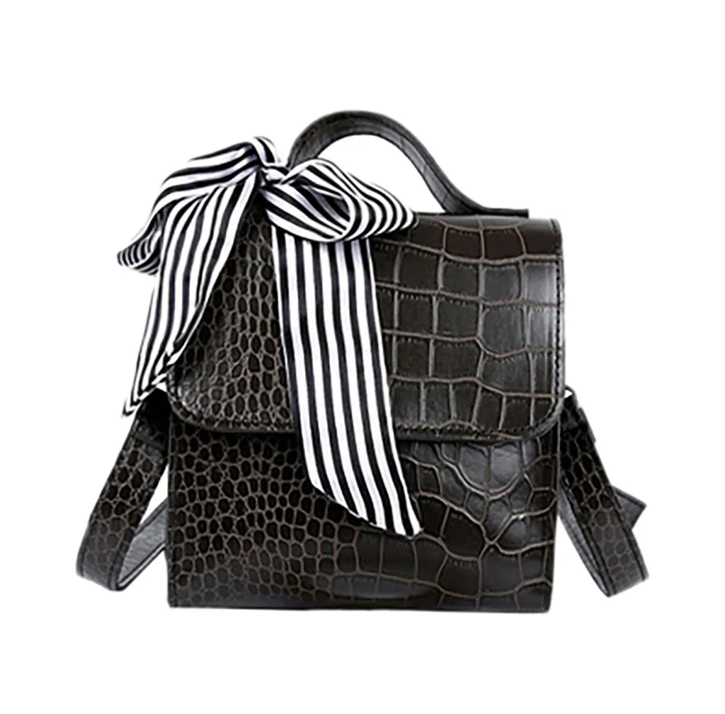 

xiniu Retro Women Crocodile women leather handbags luxury brand Scarfs Shoulder Bag carteras mujer de hombro y bolsos 2019#G30
