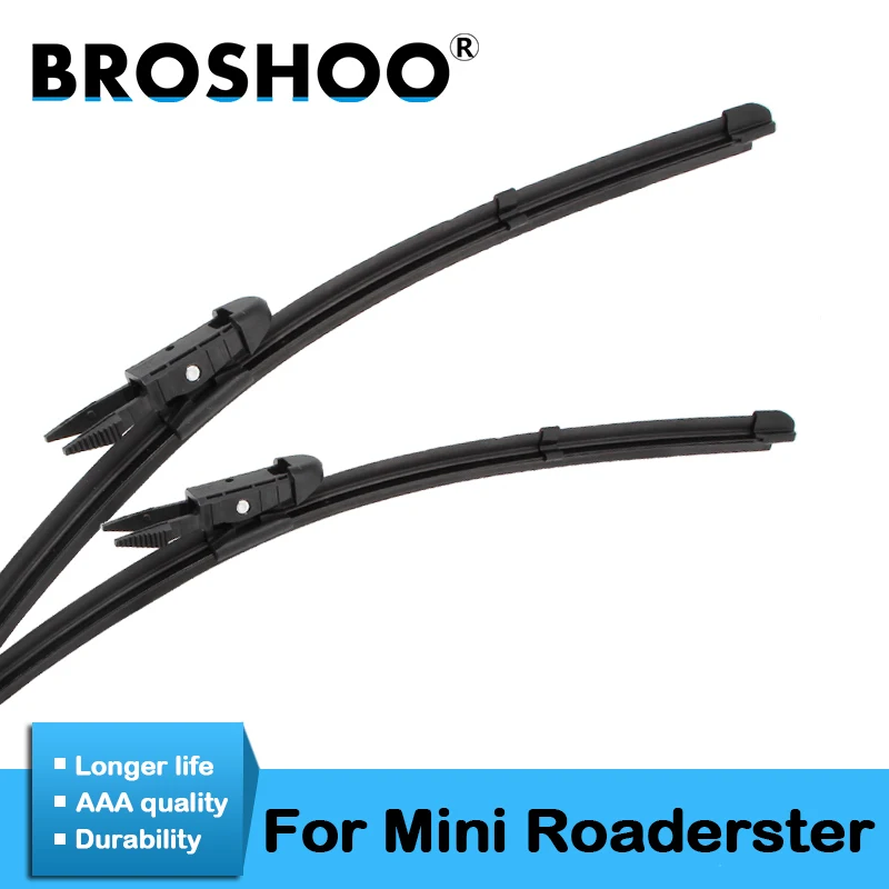 

BROSHOO Auto Windscreen Wiper Blade Soft Rubber For Mini Roaderster R59 20"&20",Fit Pinch Tab Arm 2012 2013 2014 Car Styling