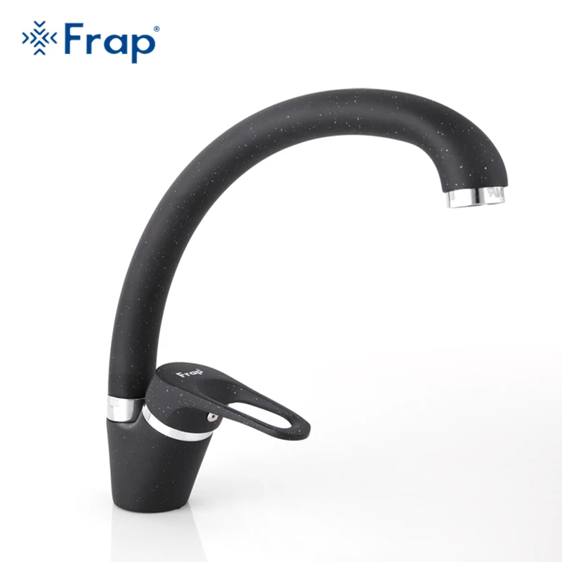 FRAP Modern Style Home Multi-color Kitchen Faucet Cold and Hot Water Tap Single Handle Black White Khaki torneiras monocom F4113