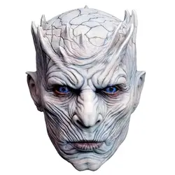 Последним Игра престолов маски для ночи король белый ходок Для мужчин полный маска для Хэллоуина вечерние маска