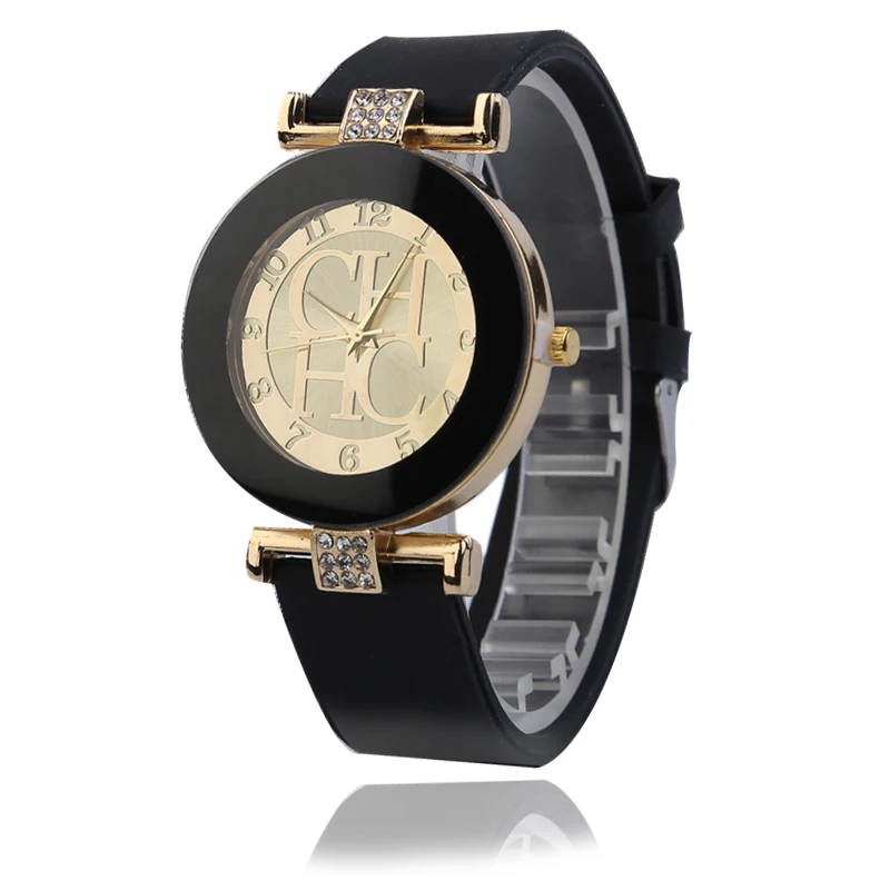 

2019 New Simple Leather Brand Geneva Casual Quartz Watch Women Crystal Silicone Watches Relogio Feminino Wrist Watch Hot Sale