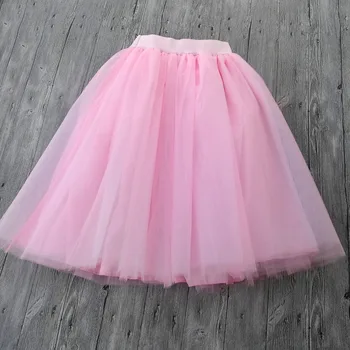 

Custom Made 6 Layers Tulle Skirt Hidden Unicorn High Waisted Maxi Skirts Womens Adult Tutu Pleated Bridesmaids Faldas Premium