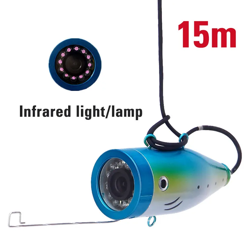 Рыболокатор подводная камера 15 m/30 m/50 m Инфракрасная белая - Цвет: 15M Infrared Light